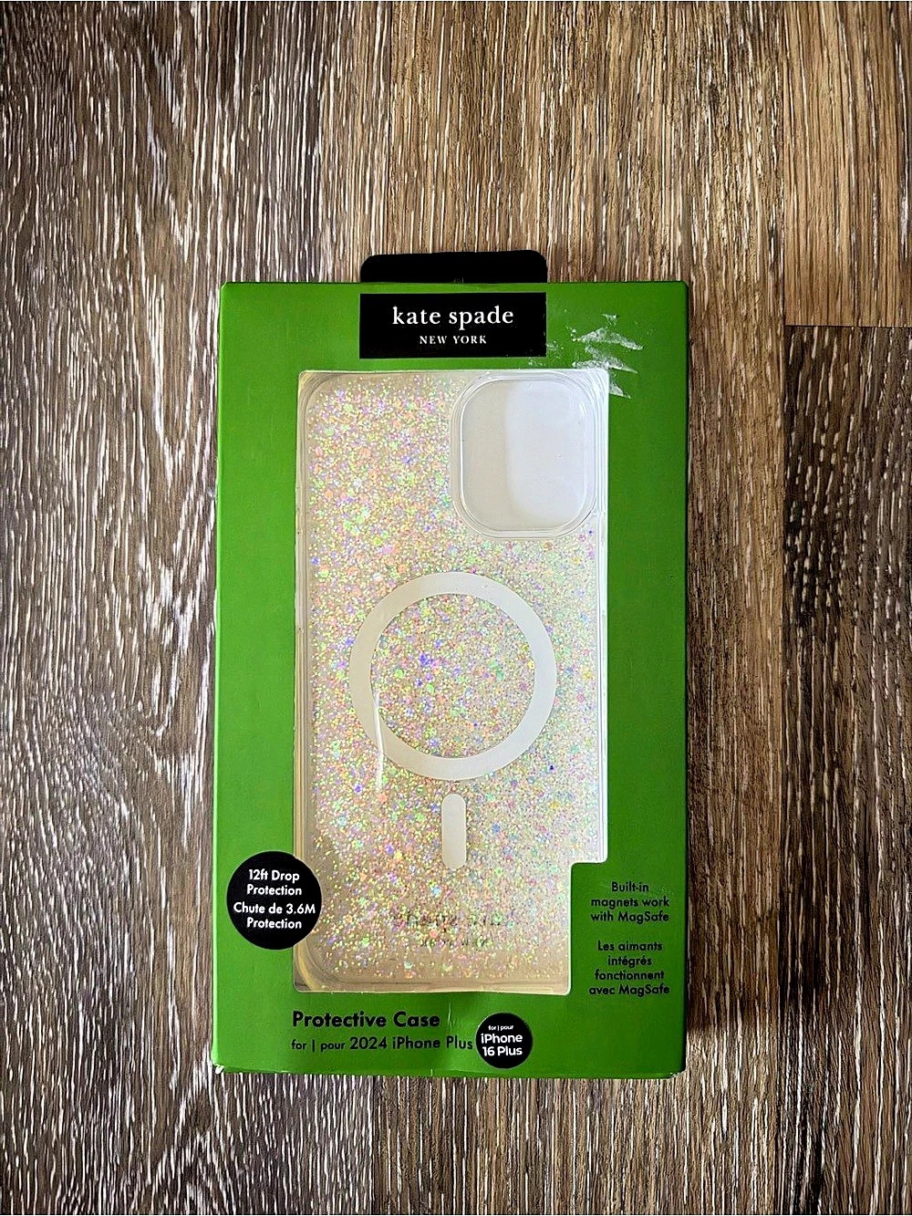 Kate Spade New York Glitter MagSafe Protective Case for iPhone 16 Plus